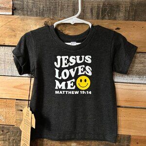 Baby Toddler Jesus Loves Me Graphic Tee